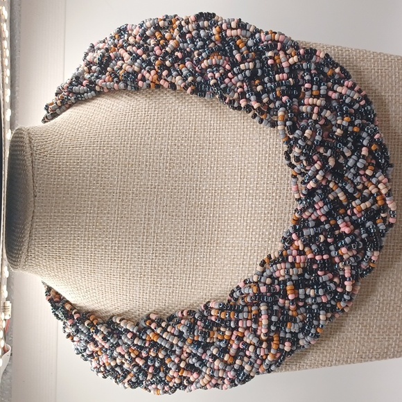 Jewelry - Multi-colored Seed Bead Choker Necklace